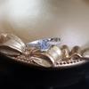 Anillo de Plata S925 con Diamante Zircón Moussan Portaanillo Vacío Diámetro 456789mm Brazo Retorcido Simple Anillo de Amor para Mujer