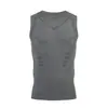 Ropa deportiva transpirable para hombre, chaleco sin mangas ajustado estampado, para deportes de verano, fitness