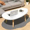 Mesa de centro con forma de nube, Mesa pequeña para dormitorio, Mesa de comedor de suelo para dormitorio, Mesa de comedor para uso doméstico en mirador, Tatami para habitación de niña