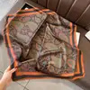 Bufanda de Seda Estilo Nuevo, Gama Alta, Versátil, Moderna, Bufanda de Seda Artificial, Bufanda Pequeña para el Cuello, Bufanda de Gasa de 70 cm, Venta al por Mayor Transfronteriza