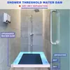 Tira Impermeable de Silicona para Baño, Cubierta Impermeable para Ducha, Sello Inferior para Puerta de Ducha, Protector contra Salpicaduras para Ducha, Separación de Seco y Húmedo