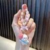 Cadena para Teléfono Móvil de Gato con Cuentas Llavero Muñeca de Transmisión en Vivo Douyin Colgante para Mochila Llavero Pequeño Regalo Venta al Mayoreo