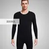 Conjunto de ropa interior térmica para hombre, grueso, cálido y con forro polar, estilo invierno, capa base de cuello redondo, disponible en tallas grandes para hombres de mediana edad y jóvenes