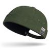 Etiqueta de tela de moda de primavera Sombrero de piso sin pompón para hombre y mujer Sombrero distintivo de calle tipo melón Estilo coreano Simple casual Sombrero Tang