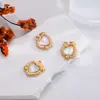 Transfronterizo Nuevo Producto Acero Inoxidable Lujo Accesible Color de Ensueño Ojo de Gato Colgante en Forma de Corazón Accesorios para Pulseras Collares Joyería DIY