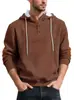 Amazon Europa Sudadera con Capucha Jacquard para Hombre de Manga Larga Moda Casual Deportiva Holgada