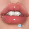 Uña de Labio Cuadrada Pequeña Cristal K9 Dientes Internos Decoración de Labio Uña de Hélice Nueva Uña de Oreja Pendientes Joyería de Acero Inoxidable para Piercing