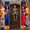 Fábrica Transfronteriza Amazon Transfronterizo Calavera Novia Día de Muertos Mexicano Pareja Cortina de Puerta Tela de Fondo Porche Diseño Personalizado