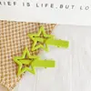 Estilo coreano clip BB de estrella de cinco puntas para colorear DIY accesorios para el cabello pasador lateral para niños accesorios para el cabello