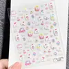 Pegatinas de Uñas Dibujos Animados Lindos Cachorro West Highland Relieve 3D DIY Funda de Teléfono Taza de Agua Pegatinas de Uñas CCD Decoración