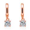 Estilo coreano mais vendido Brinco de argola elegante Angel Kiss com diamantes atacado elegante moda zircônia cristal gota de ouvido