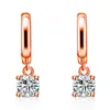 Venda quente estilo coreano elegante anjo beijo diamante orelha fivela atacado elegante moda zircão cristal brincos