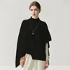 Colección Otoño/Invierno 2026 de Bai Cai Rong: Chal Chaleco Asimétrico, Cálido, Suave, Suéter de Punto de Corte Amplio, Estilo Relajado