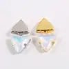 Garra de Triángulo Diamante Cristal Vidrio Cosido a Mano Diamante DIY Ropa Vestido de Novia Zapatos Bolsa Accesorios para el Cabello Accesorios Pegajoso y Cosible