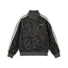 Nueva chaqueta de otoño, moderna y a la moda, con cremallera, adecuada tanto para hombres como para mujeres, con cuello alto, estampado de leopardo y mangas largas, una prenda de abrigo para hombre