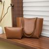 2025 Bolsa Feminina de Grande Capacidade Nova Bolsa Bolsa de Ombro Moda Bolsa Grande Bolsa Tote de Couro de Alta Qualidade Estilo Ocidental
