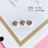 Accesorios de joyería DIY al por mayor 14K chapado en oro que conserva el color con incrustaciones de circonita colgante pequeño estrella luna corazón de durazno colgante de estrella de cinco puntas