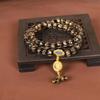 Pulsera de Cristal Gris Fragante con Lámina Dorada Pulsera Yonghe de Beijing Oficina Legal del Palacio Tizhu Ruyi Polvo Dorado Pulsera de Cristal Gris Fragante