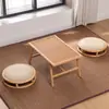 Mesa de Centro Tatami Estilo Japonês Janela de Canto Mesa Pequena Combinação de Mesa e Cadeira para Varanda de Casa Mesa de Chá Zen Mesa Baixa Simples Mesa Kang