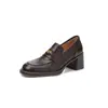 Mocasines de Borrego Dorados para Blogger 2026 Otoño/Invierno Punta Redonda Tacón Grueso Piel Genuina Forrados de Borrego Zapatos Pequeños de Piel Planos para Viaje Diario para Mujeres