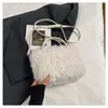 2026 Moda Transfronteriza Bolso de Peluche Cubo Nuevo Elegante Nicho Diario Elegante Bolso de Hombro Cruzado para Mujer