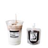 Bebida de Café de Extracción en Frío Bolsa con Boquilla de Succión Bolsa Dispensadora de Líquido Espresso Bolsa Transparente Auto-soportante Desechable Italiana