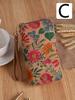 Bolso Clutch Multifuncional Bohemio Transfronterizo con Múltiples Ranuras para Tarjetas Billetera con Grano de Madera Bolso Literario para Damas Bolso para Tarjetas Bolso Pequeño de PU