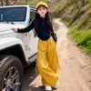 Conjunto Deportivo de Bloques de Color para Niñas, Nuevo Set de Dos Piezas de Moda para Otoño y Primavera para Niños Mayores, Sudadera con Cremallera y Pantalones Cargo, Ropa Casual