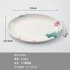 Plato Creativo Chino en Forma de Abanico Restaurante de Olla Caliente Plato Rectangular Largo con Forma Irregular Plato para Restaurante Comercial para Platillos de Barbacoa de Res