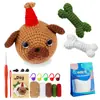 Paquete de Materiales de Crochet Más Vendido de Amazon Serie de Animales Hilo Worsted Crochet Regalo Navideño Juguete Video en Inglés