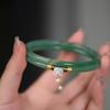 Nova Pulseira Sino de Jingle de Celebridade da Internet Pulseira Sino Pulseira de Esmalte Feminina Tira Fina Pulseira Feminina Antiga Anel de Um Passo para Menina