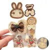 Pegatinas Mágicas para el Cabello Color Café para Bebés Niñas, Pinzas para el Cabello en la Frente para Bebés, Pinzas para el Cabello No Dañinas para Recién Nacidos