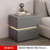 Mesita de noche de acero inteligente, no requiere instalación, arte en hierro, estilo crema, simple y moderno, gabinete de almacenamiento para dormitorio sin formaldehído