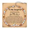 Pulsera de Ola de Piedra Natural 4 mm Piedra con Dibujo Piedra Shoushan Colgante de Ola con Cuentas Pulsera de Ola Ajustable Turquesa