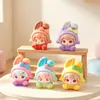 Pintura al tacto PaPa Conejo Conejo Adorno de Resina Lindo Kawaii Gránulos Caja Sorpresa Figura de Juego de Moda Adorno Caja Sorpresa Linda Regalo