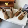 Zapatos para Niños, Zapatos Grandes de Algodón para Niñas, Nuevo Estilo Invierno 2025, Terciopelo, Engrosados y Cálidos, Botas de Nieve para Niños, Botas de Algodón de Moda para Niñas