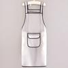 Delantal Largo de Moda Impermeable Lavable sin Lavado Cocina Hogar A Prueba de Aceite Cintura Catering Especial Ropa de Trabajo Estampado TPU Hombres