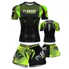 Traje de Entrenamiento de Artes Marciales Sanda Set Secado Rápido Lucha Boxeo Fitness Niños Transfronterizo Tela de Licra