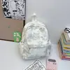 Mochila Tie-dye Americana de Nicho para Meninas do Ensino Fundamental e Estudantes Universitárias, Mochila Simples Fofa de Estrelas de Ombro Duplo para Campus, Mochila Leve