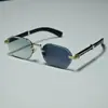 2026 Nuevas Gafas de Sol Fotocromáticas sin Marco Cuadradas de Moda Europea y Americana para Hombres con Bordes Cortados en Diamante, Gafas de Sol con Protección Solar para Hombres, Transfronterizo
