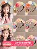 Grampo de Cabelo Infantil Imitação Adorno Hanfu Acessórios de Cabelo Faixa de Cabelo com Flor para Meninas Estilo Étnico Acessórios de Cabelo Hanfu Grampo de Cabelo Faixa de Cabeça com Flor Grampo de Cabelo