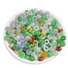Anel tricolor esmeralda 8mm furo grande contas soltas atacado DIY joias de jade pulseira bagel brincos acessórios de jade