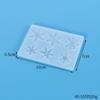 Molde de silicona para colgante navideño, colgante de cristal con forma de gota de pegamento, espejo, bricolaje, variedad de formas diferentes, copo de nieve, Navidad