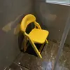 Cadeira Dobrável Simples, Banquinho Pequeno de Plástico, Cadeira de Jantar para Casa, Cadeira de Dormitório, Assento Portátil para Estudantes Universitários, Confortável para Longos Períodos Sentado
