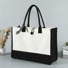 Bolsa de Lona Personalizada de Fábrica Moda Publicidad Bolsa de Compras Portátil Personalizada Tamaño Grande Bolsa Tote Amazon de Gran Capacidad