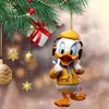 Colgante Navideño de Cuento de Hadas de Dibujos Animados Creativo Transfronterizo Acrílico Nuevo Adorno Colgante para Interiores de Coche Llavero Decoración