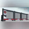Puerta Deslizante Segmentada Inteligente de Aleación de Aluminio, Portón Eléctrico sin Riel, Puerta Deslizante Escolar, Puerta Segmentada de Fábrica, Automática