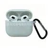 Adequado para o Novo Fone de Ouvido Bluetooth da Apple AirPods Pro3 Capa Protetora de Silicone Capa Protetora Fina Cor Sólida Fundo Arredondado