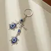 Llavero de aleación transfronterizo Colgante Ojo del Diablo Colgante de Búho Accesorios Llavero Joyería Creativa