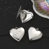 Marco de Fotos Espejo de Acero Inoxidable 316 con Forma de Corazón Joyería DIY Llavero de Corazón Colgante Puede Contener Fotos Caja de Fotos para Pareja